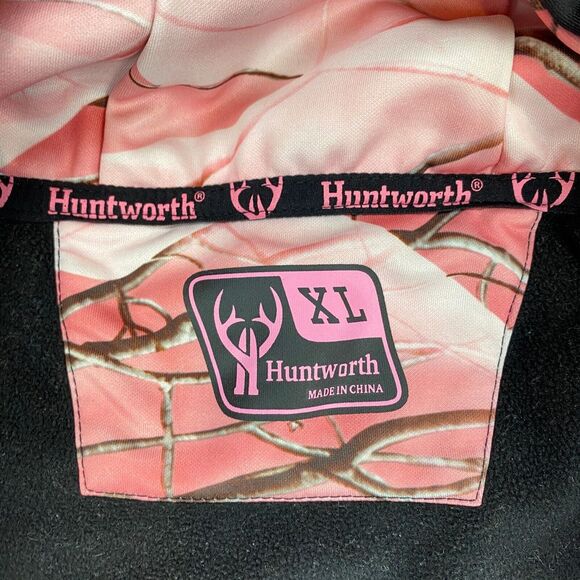 Oaktree Huntworth Women's XL Long-Sleeve Pink Camo 1/4 Zip Pullover Hoodie - Picture 12 of 14